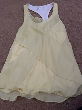 rag & bone Pale Yellow Layered Racerback Tank